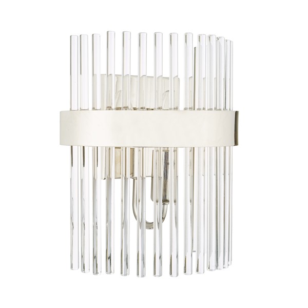 (image for) Laura Ashley Alexa Wall Light Polished Nickel & Glass Rods